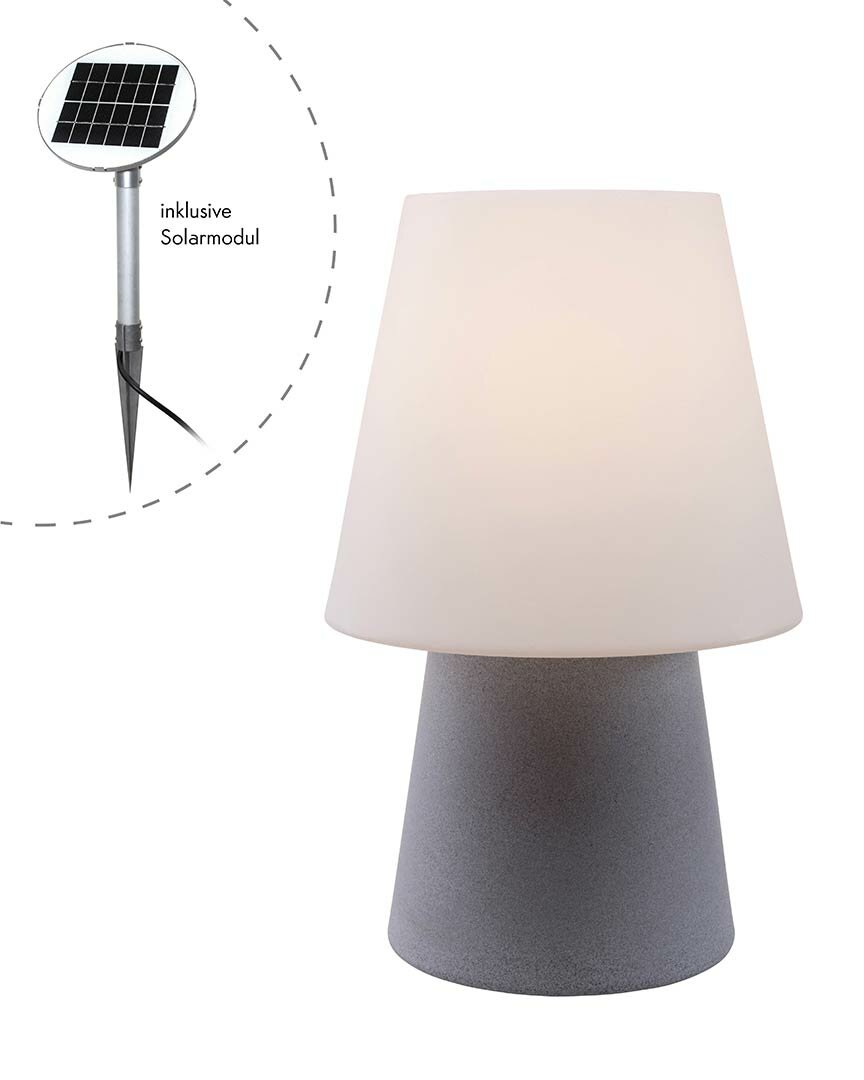 8 Seasons Design Tischleuchte No. 1 Solar 60 cm stein