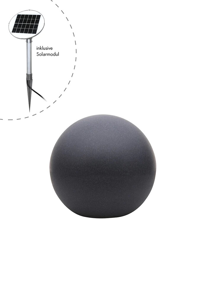 8 seasons design Shining Globe Solar 40 cm anthrazit Kugelleuchte