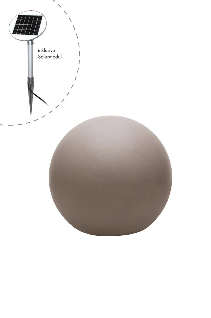 8 seasons design Shining Globe Solar 40 cm taupe Kugelleuchte