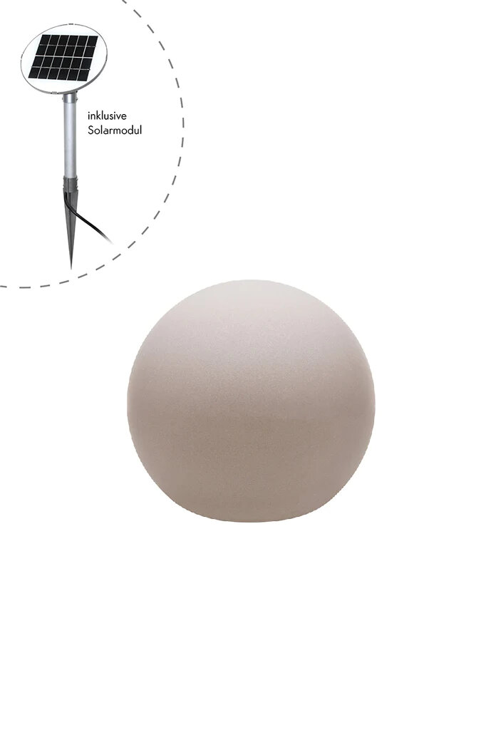 8 seasons design Shining Globe Solar 40 cm sand Kugelleuchte