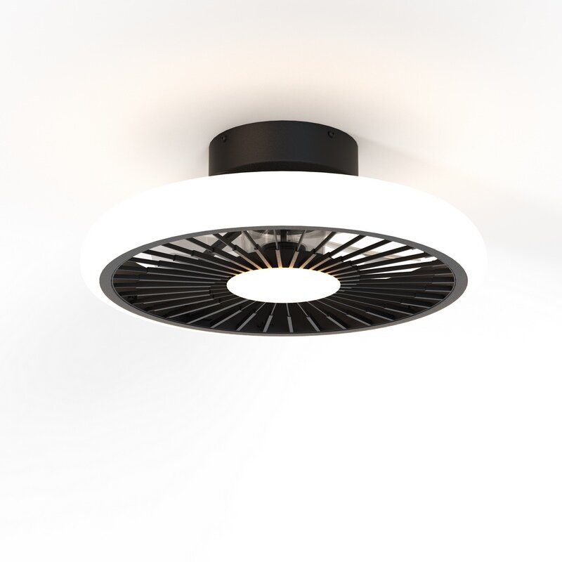 Mantra Turbo Deckenventilator LED schwarz dimmbar Fernbedienung