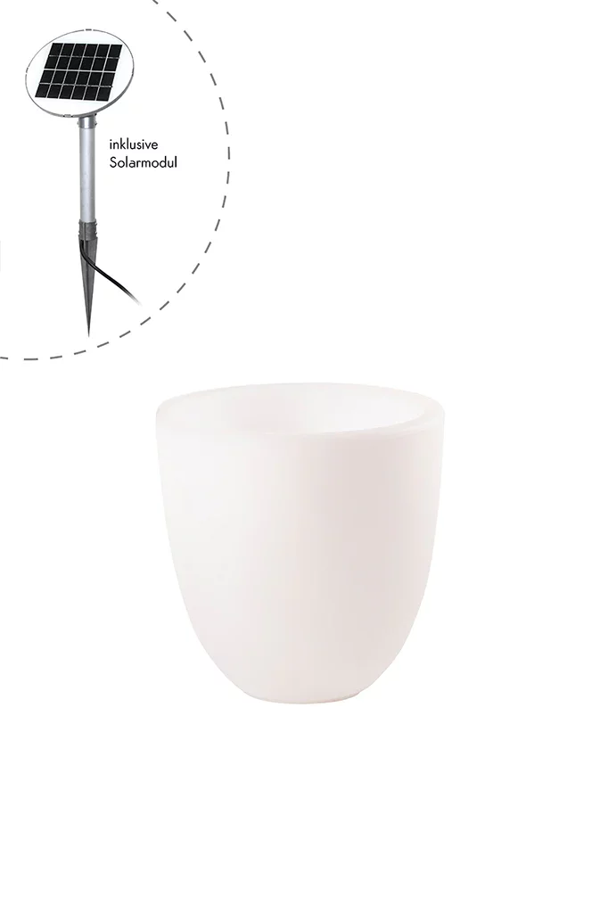 8 Seasons Design Shining Curvy Pot S Solar