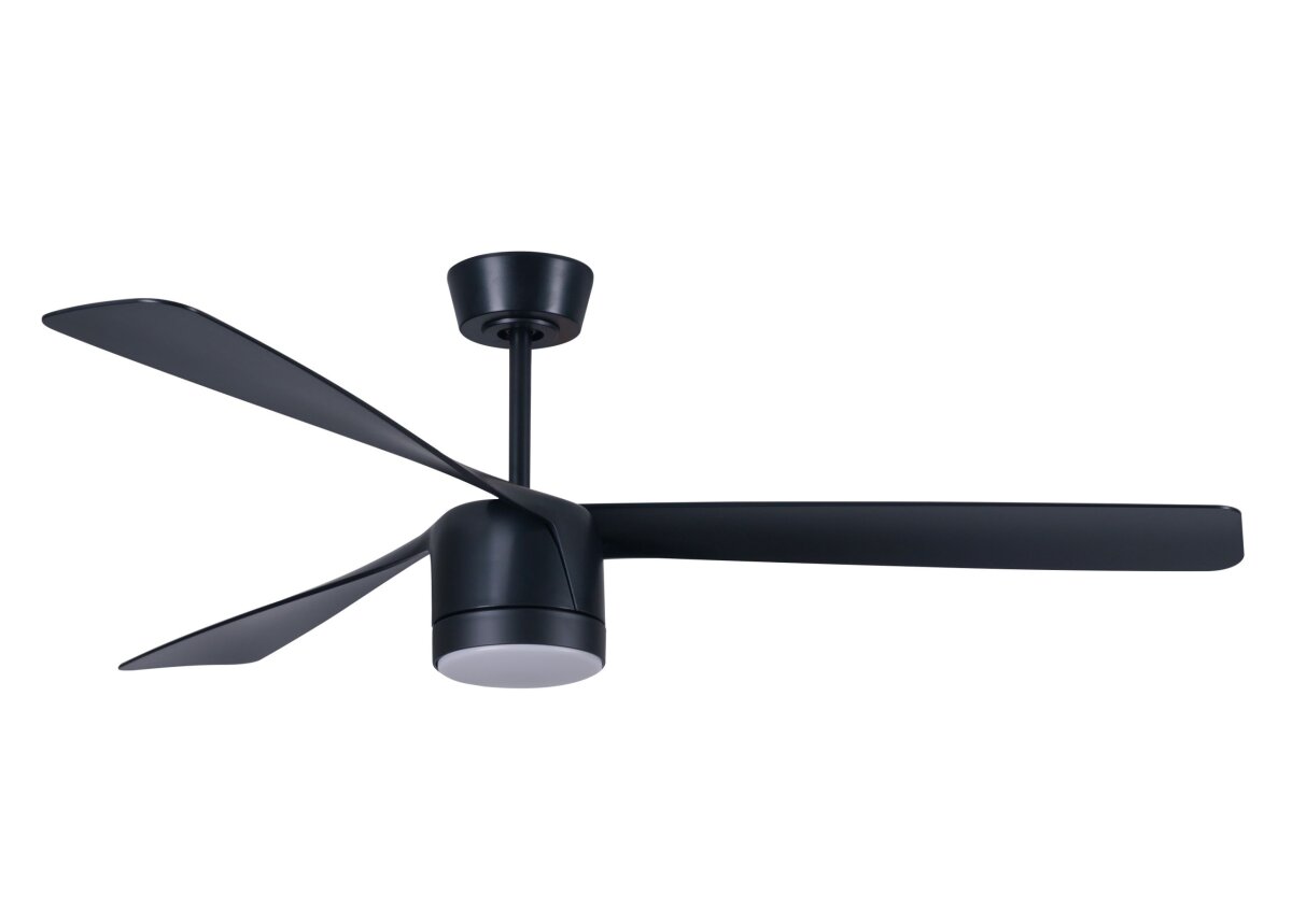 Lucci Air Deckenventilator Peregrine Schwarz mit LED Beleuchtung