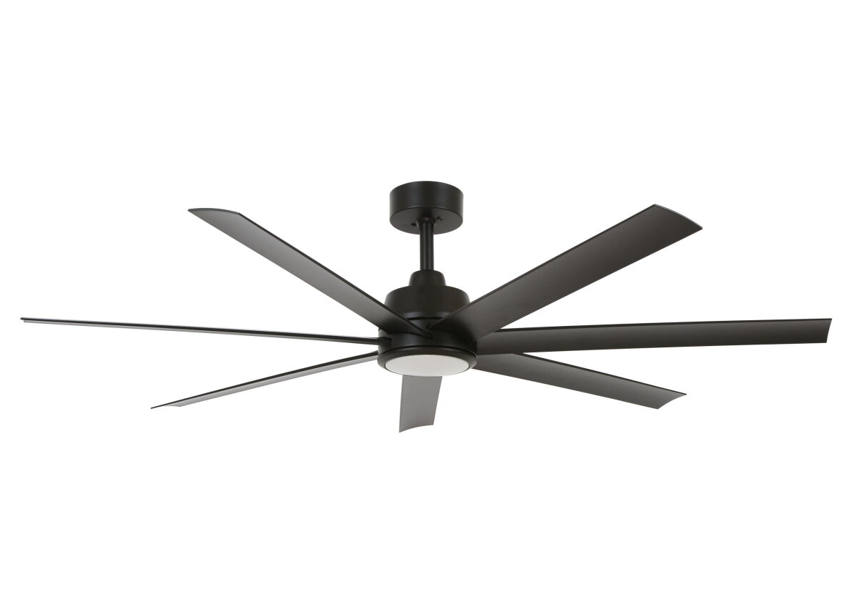 Lucci Air Deckenventilator Atlanta Schwarz mit LED Beleuchtung