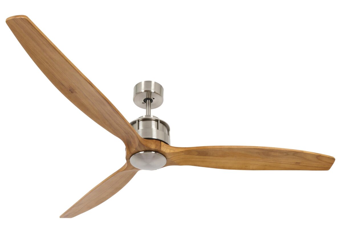 Lucci Air Deckenventilator Akmani Chrom/Teak