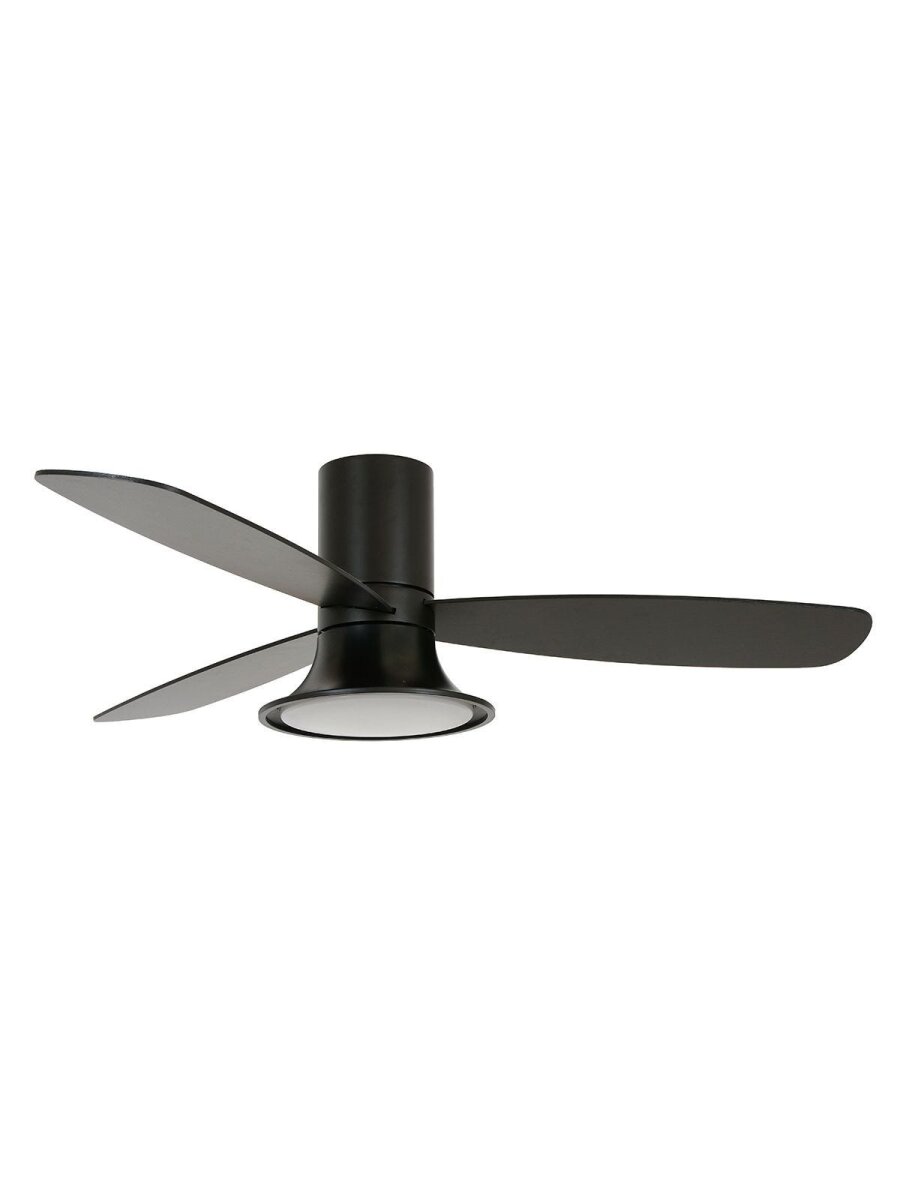 Lucci Air Deckenventilator Flusso Schwarz mit LED Beleuchtung