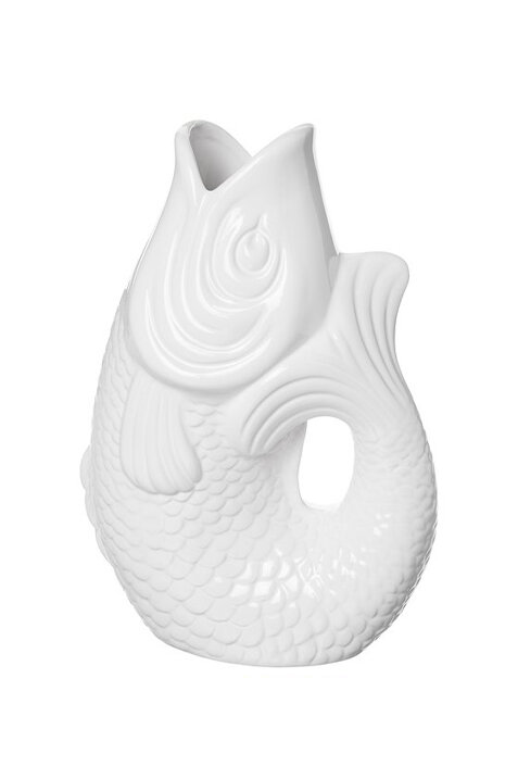 Monsieur Carafon Fisch Vase S Weiß 1,2 LITER