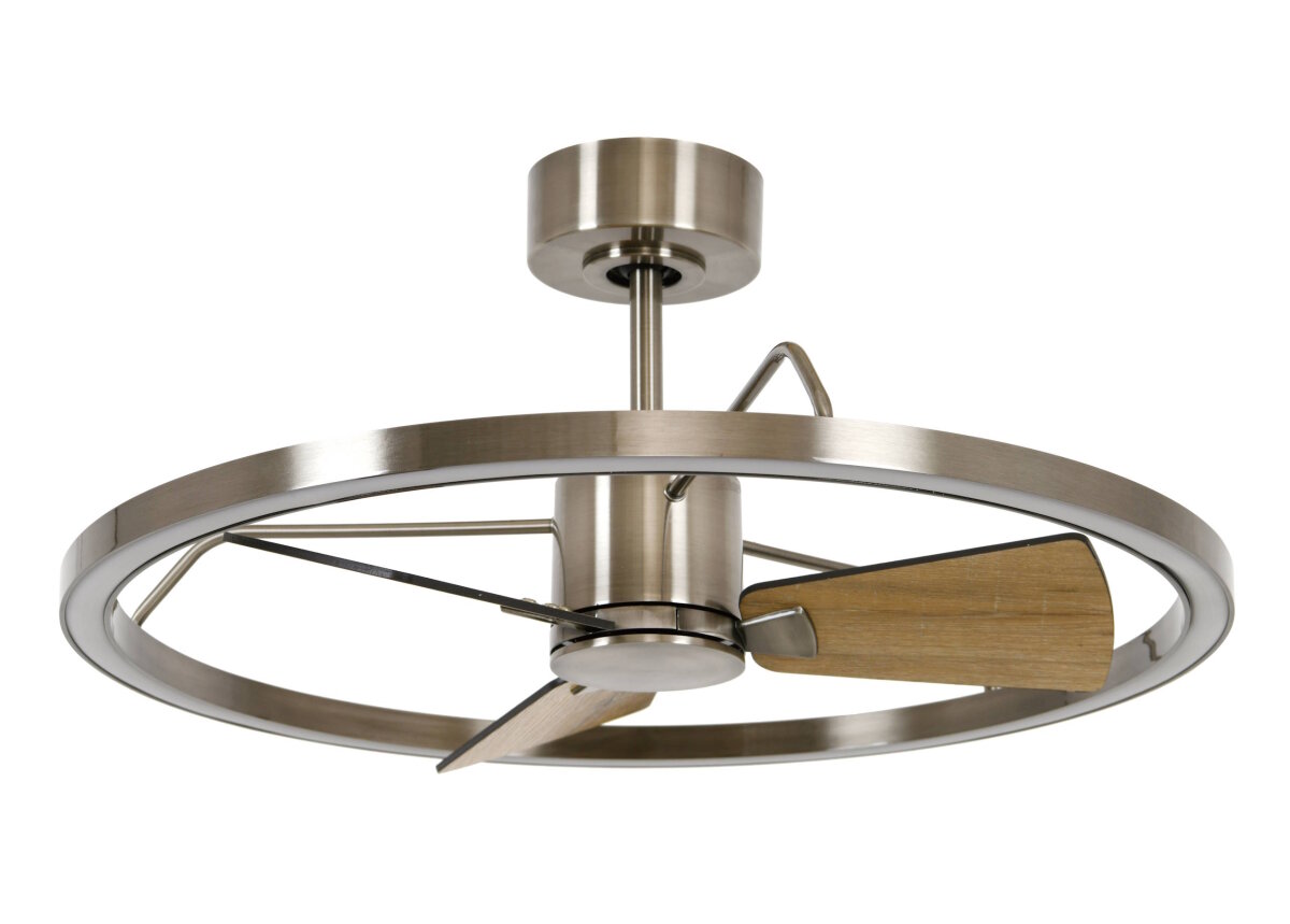 Lucci Air Deckenventilator Cessna Antik Nickel mit LED Beleuchtung