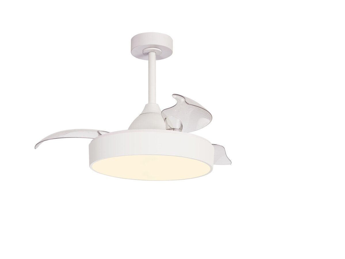 Mantra Alaska Mini Deckenventilator LED Fernbedienung dimmbar weiß