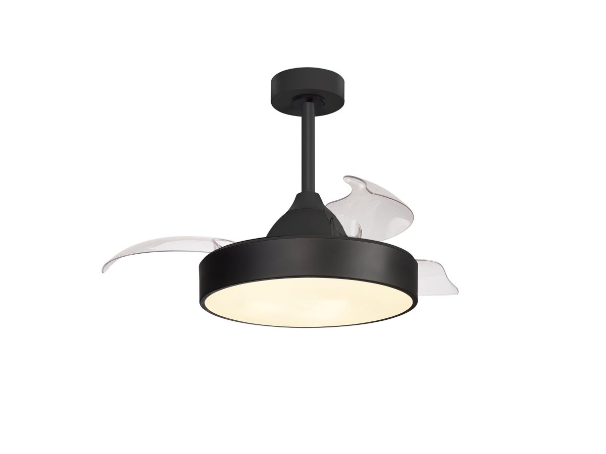 Mantra Alaska Mini Deckenventilator LED Fernbedienung dimmbar schwarz