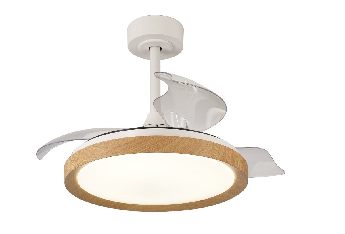 Mantra Mistral Mini Deckenventilator LED Fernbedienung dimmbar Holzoptik