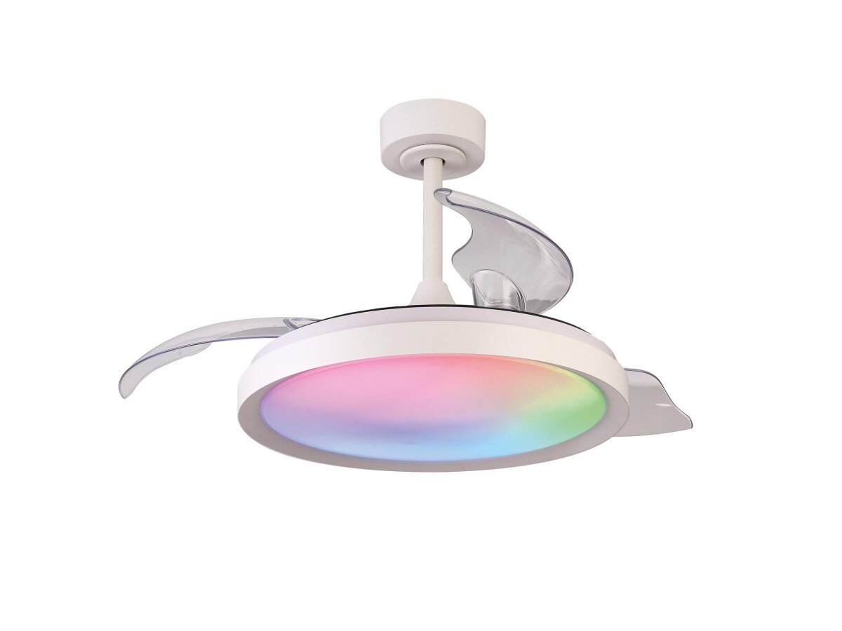 Mantra Siberia Deckenventilator LED Fernbedienung dimmbar weiß