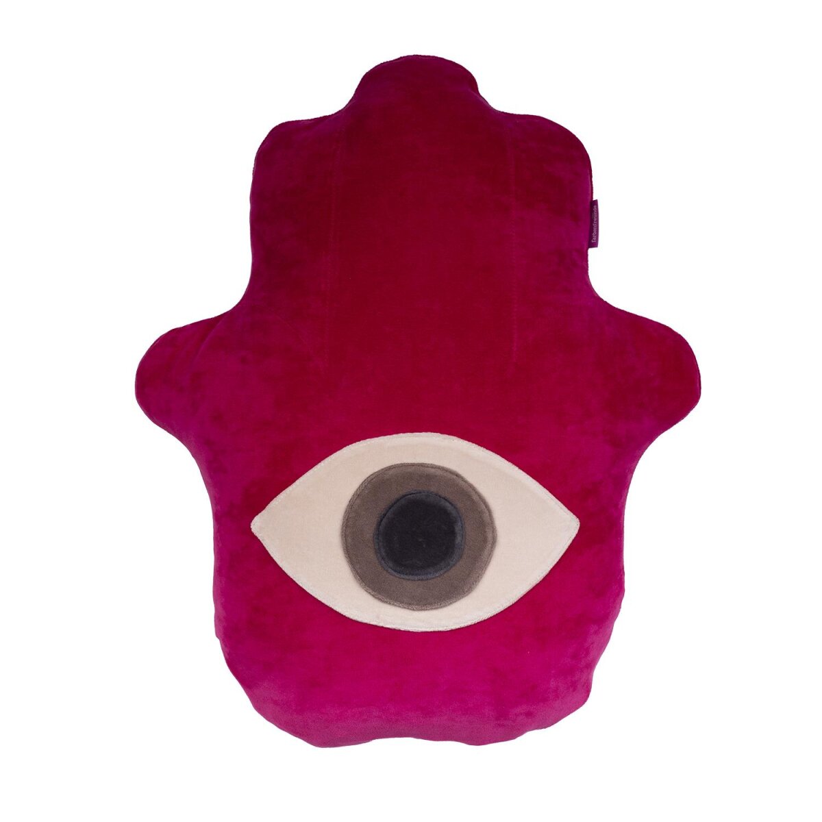 Lucky Hand Kissen komplett cranberry von farbenfreunde