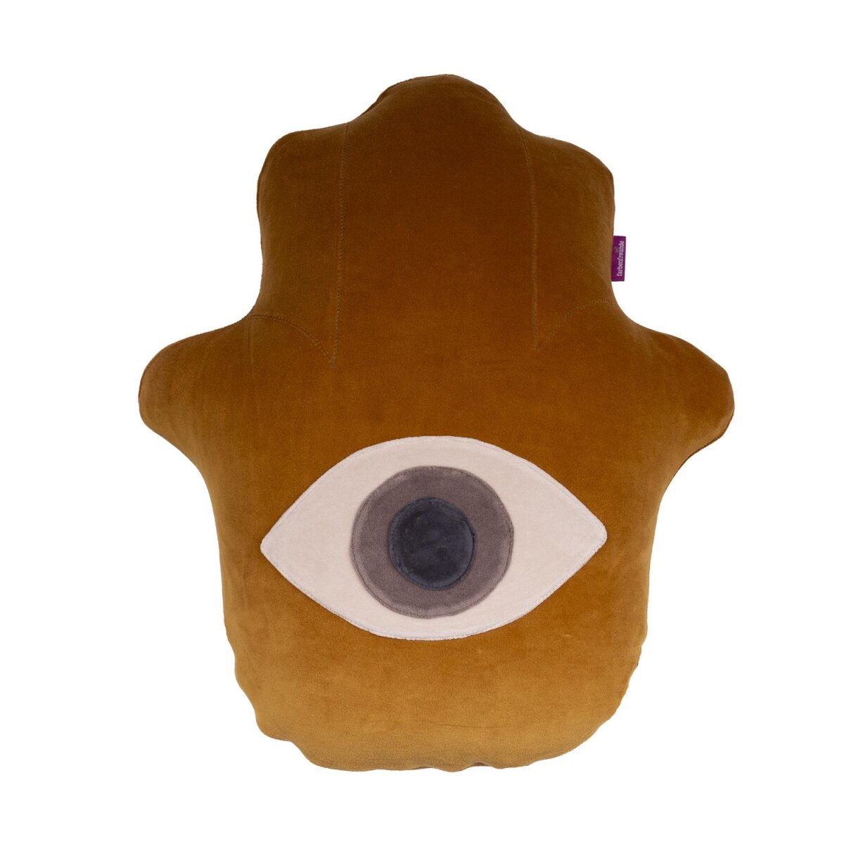 Lucky Hand Kissen komplett croco green von farbenfreunde