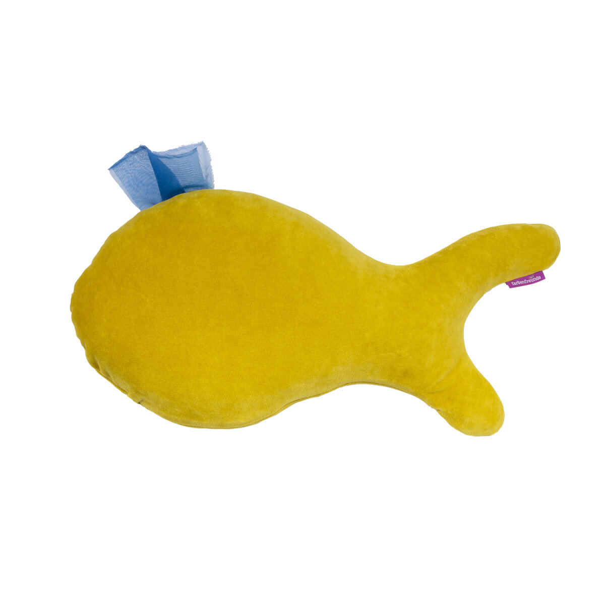 Mr. Fish Kissen by Trouble Away curry von farbenfreunde