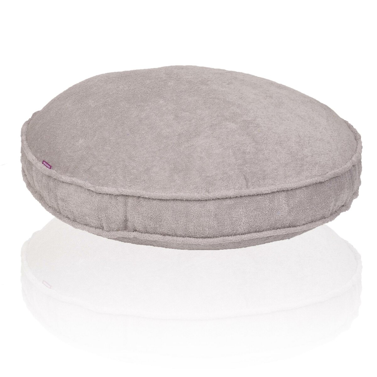 FRESH Frottee Stegkissen rund komplett platingrau von farbenfreunde