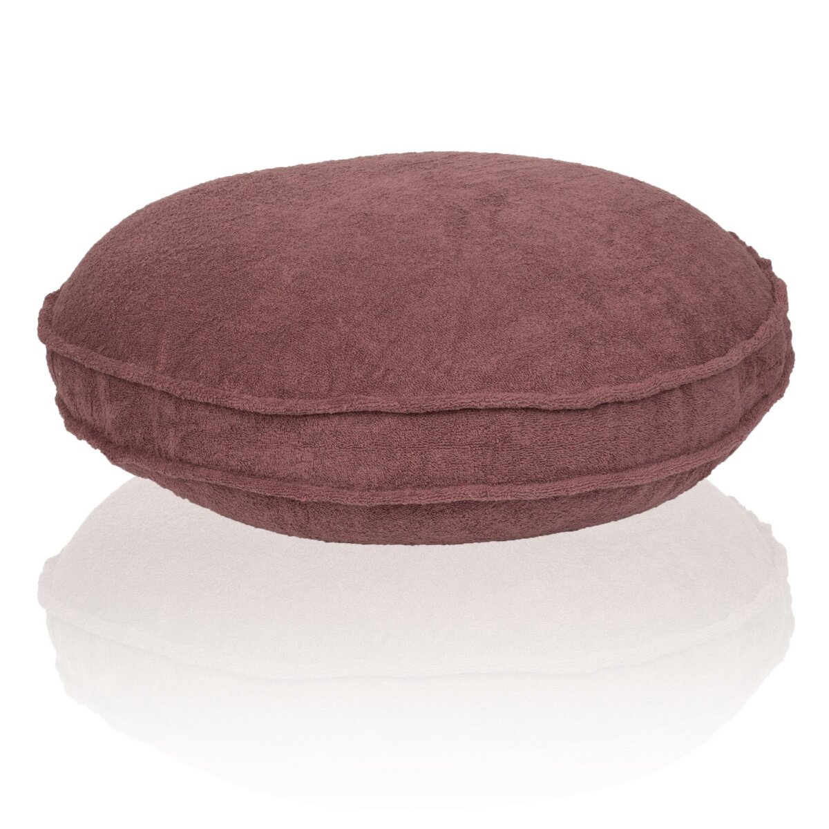 FRESH Frottee Stegkissen rund komplett grape von farbenfreunde