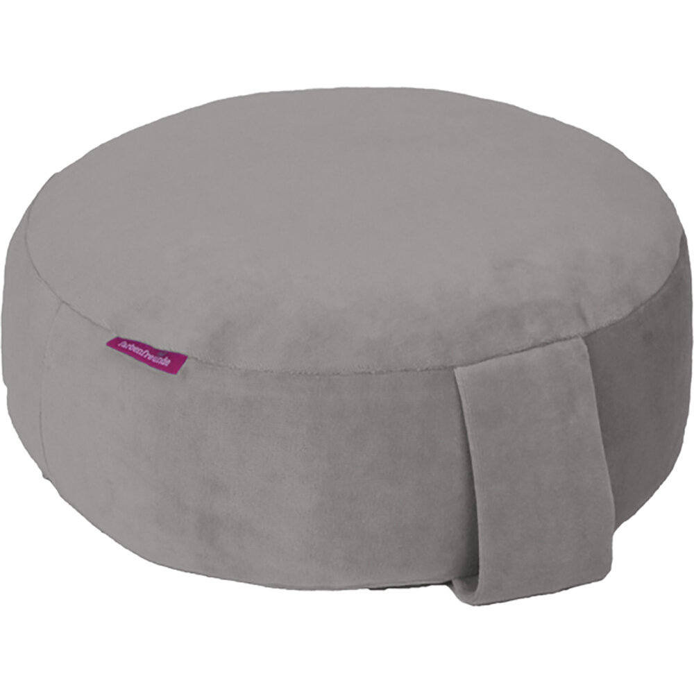 Yogakissen komplett Dinkel-Spelz platingrau von farbenfreunde