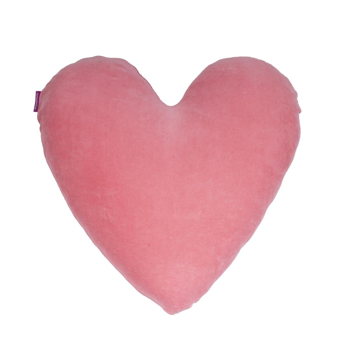 Herzkissen komplett pink peach von farbenfreunde