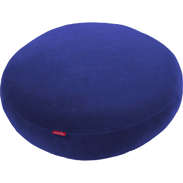 Stegkissen rund komplett royal navy blue von farbenfreunde