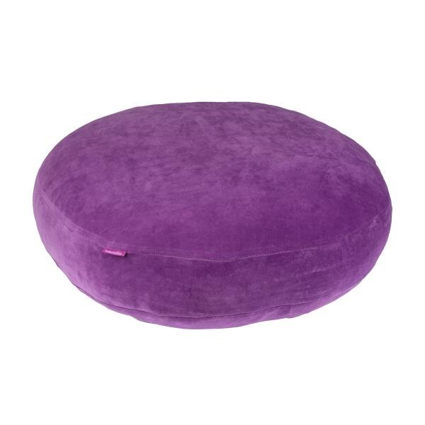 Stegkissen rund komplett dancing purple von farbenfreunde