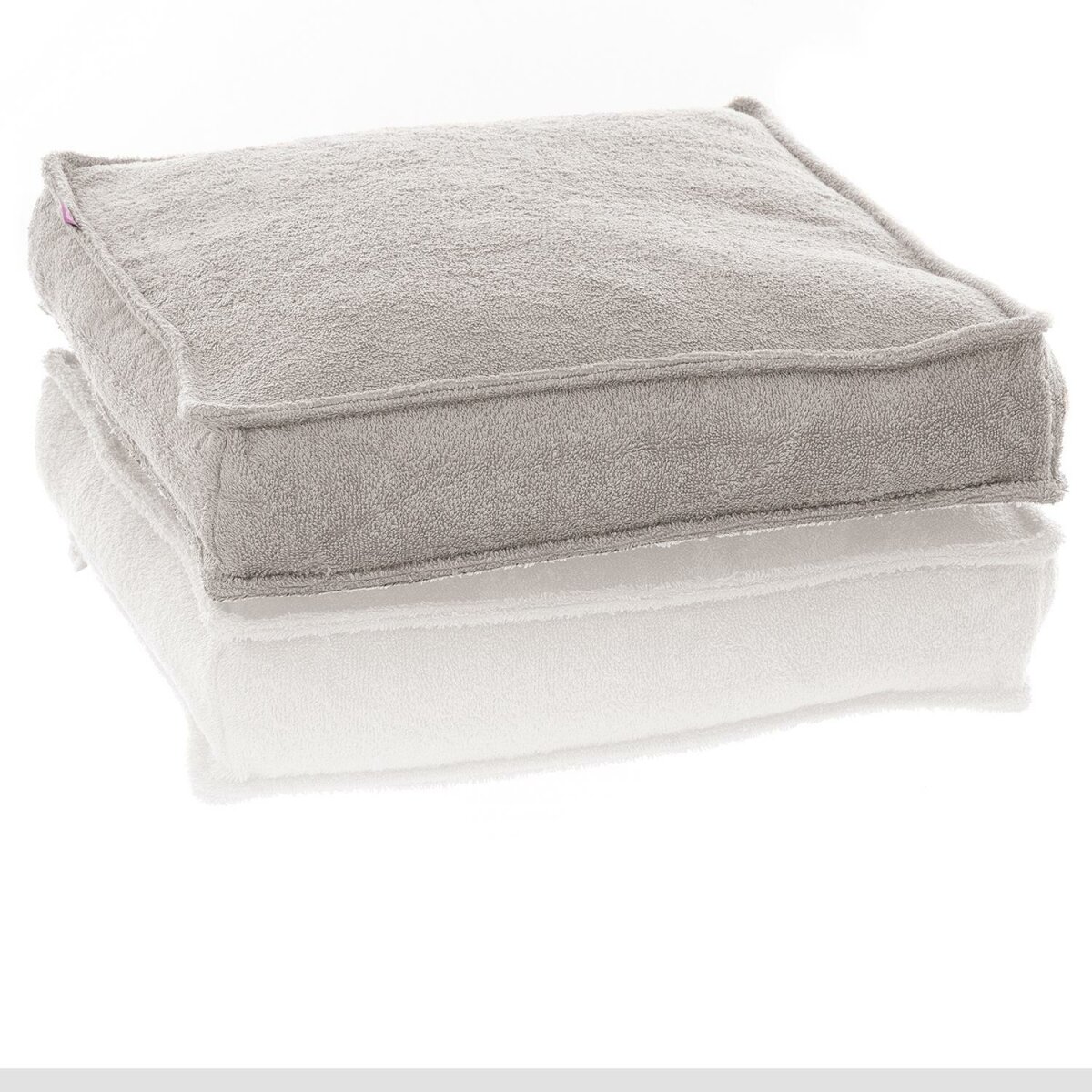 FRESH Frottee Stegkissen komplett platingrau von farbenfreunde