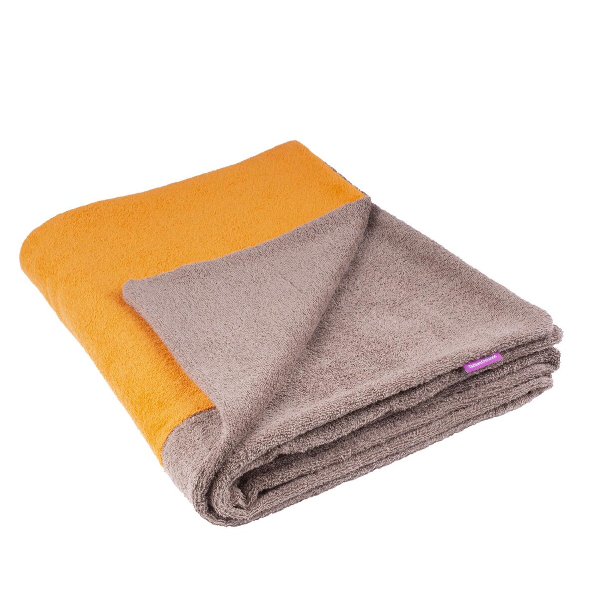 Fresh Luxury Beach Plaid 105x150cm softorange/amber wood von farbenfreunde