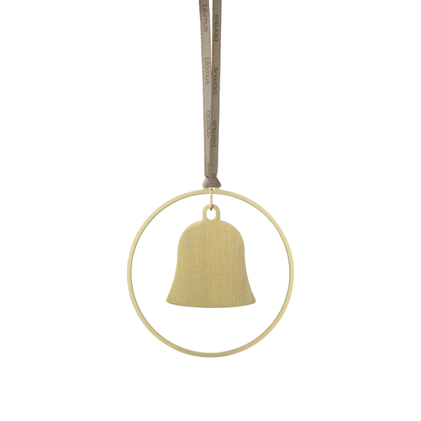 blomus 4er Set Weihnachtsschmuck -KITAI- Farbe Gold Form Glocke