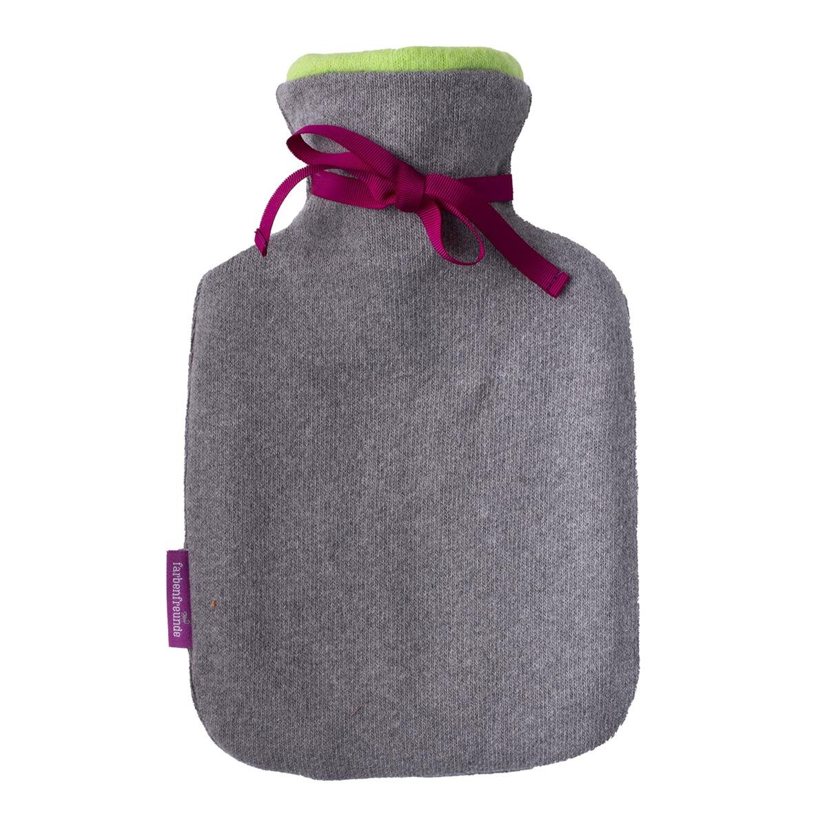 Vi Cotton Wärmflasche MINI eucalyptus grey von farbenfreunde