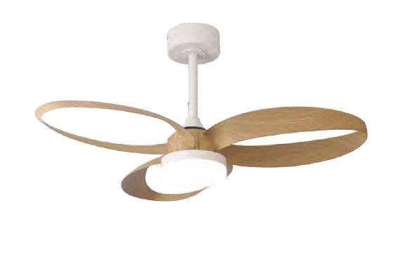 Mantra Infinity Fan Deckenventilator mit LED Beleuchtung weiß/holz