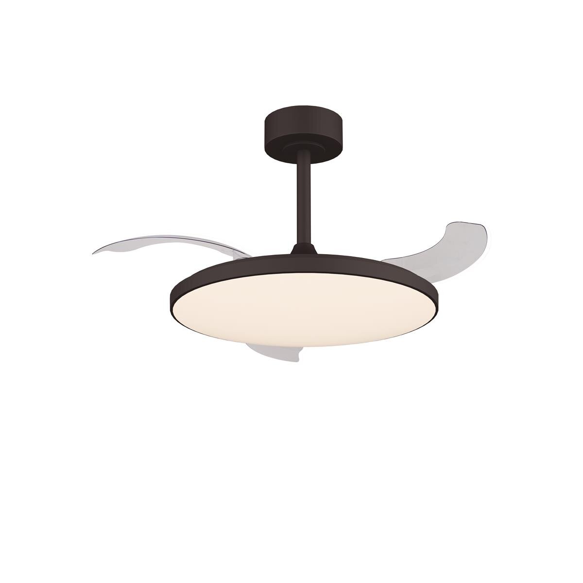 Mantra Slim Fan Deckenventilator mit LED Beleuchtung schwarz