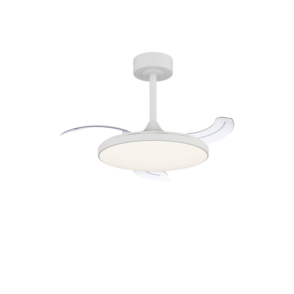 Mantra Slim Fan Mini Deckenventilator mit LED Beleuchtung weiß