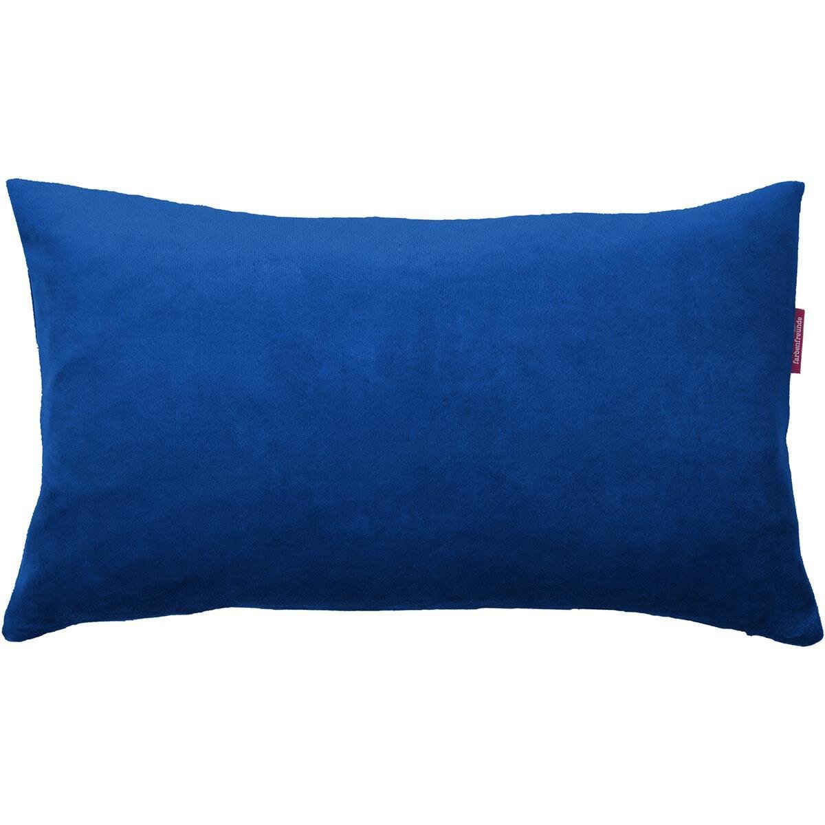 Kissenhülle Nicky eckig 40x60cm von farbenfreunde royal navy blue