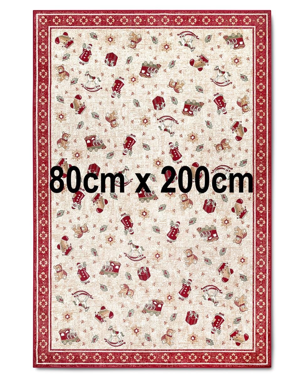 Villeroy & Boch Toy´s Delight Design Teppich Nostalgic Shine Rot 80cm x 200cm