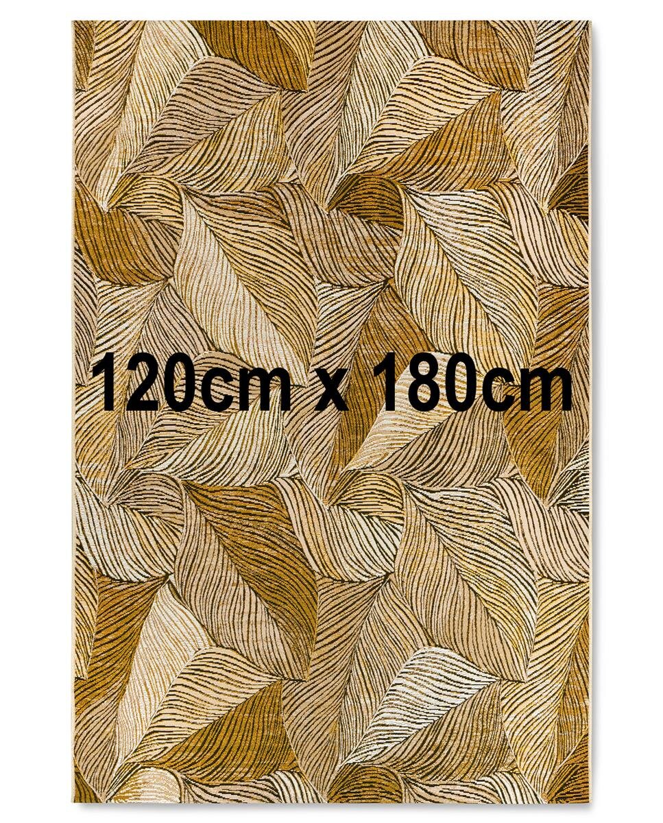 Villeroy & Boch In- & Outdoor Teppich Eugene Gold Schwarz 120cm x 180cm