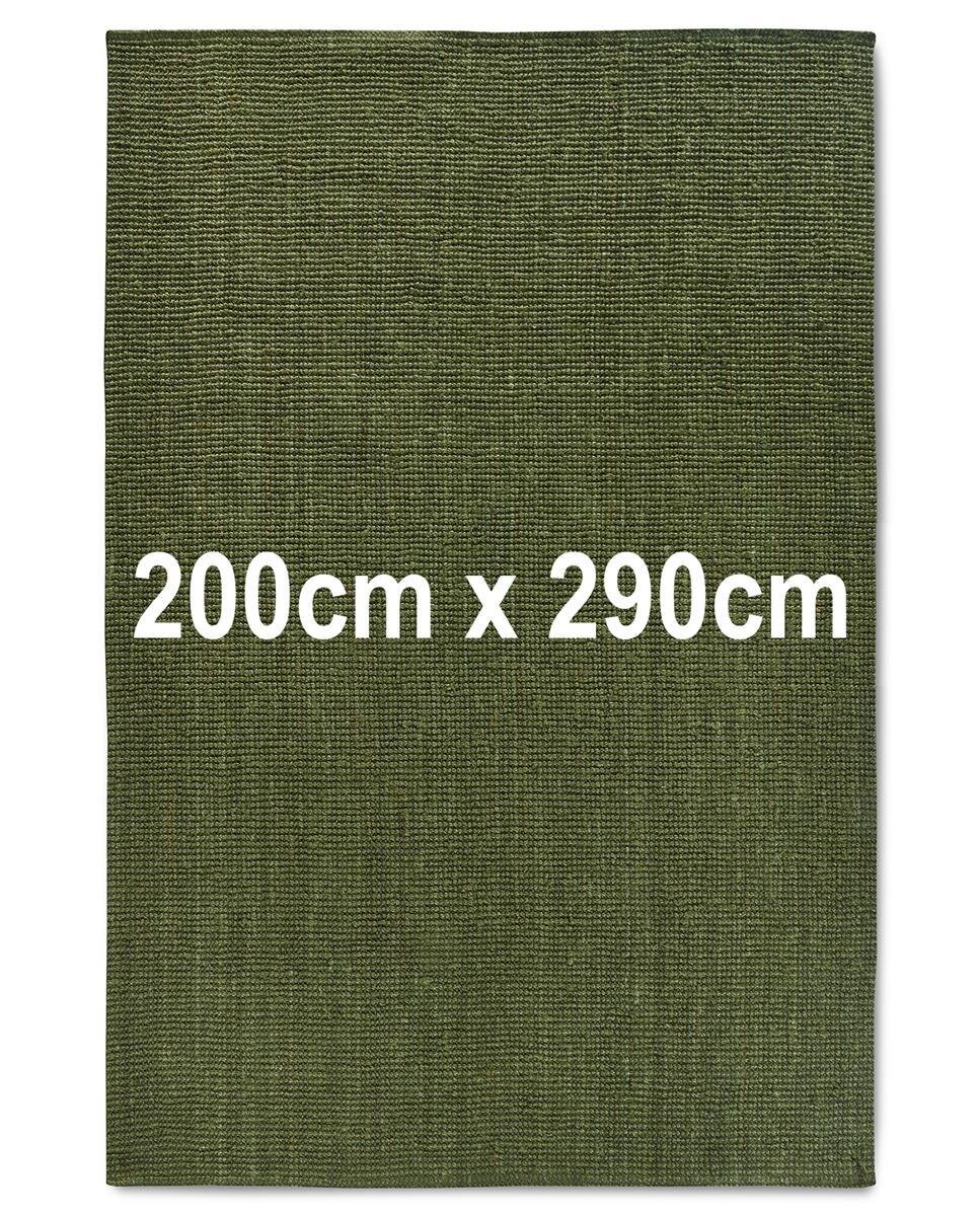 Villeroy & Boch Jute Teppich Rosalie Dschungelgrün 200cm x 290cm