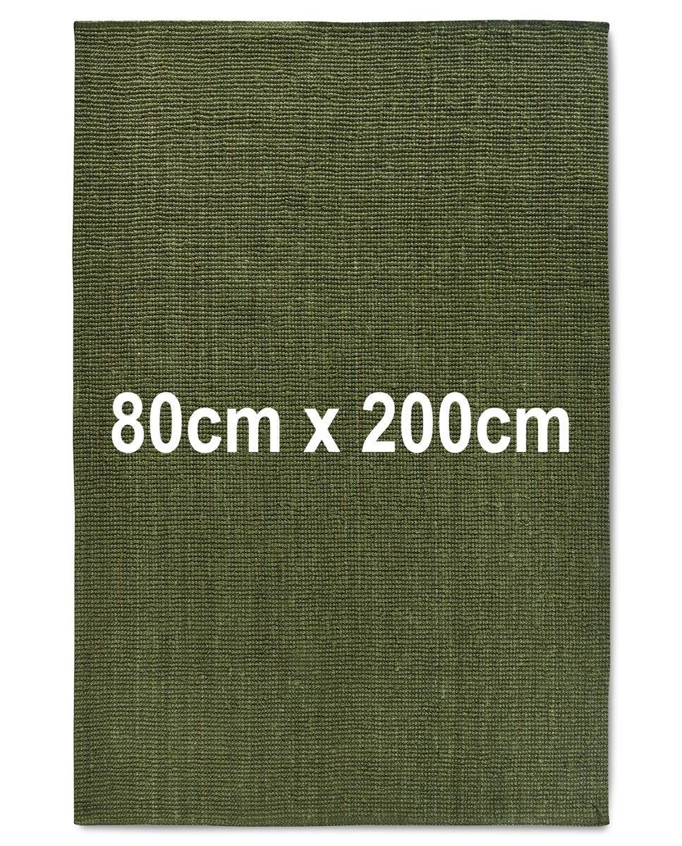 Villeroy & Boch Jute Teppich Rosalie Dschungelgrün 80cm x 200cm
