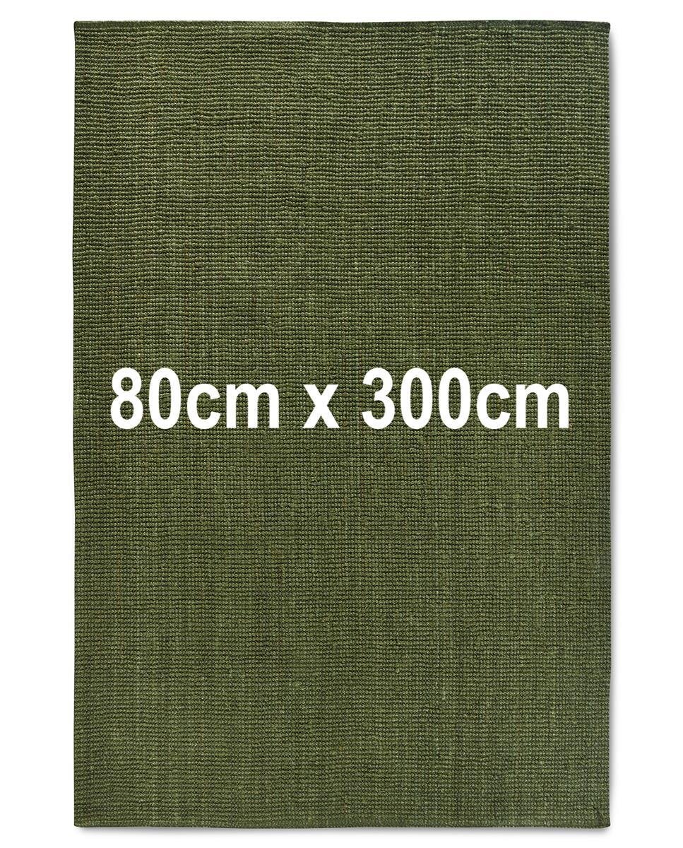 Villeroy & Boch Jute Teppich Rosalie Dschungelgrün 80cm x 300cm
