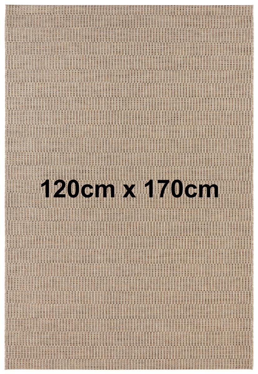 Elle Decoration In- & Outdoor Teppich Dreux Natur Braun 120cm x 170cm