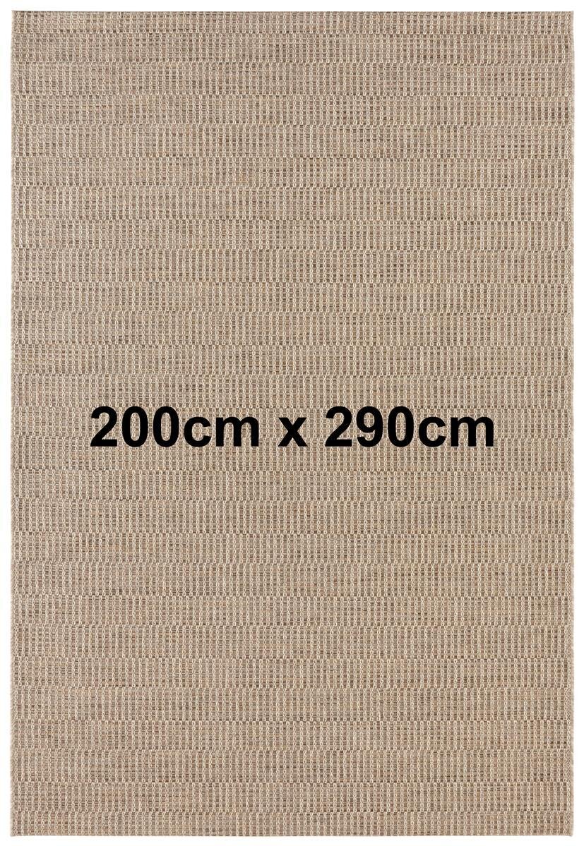 Elle Decoration In- & Outdoor Teppich Dreux Natur Braun 200cm x 290cm