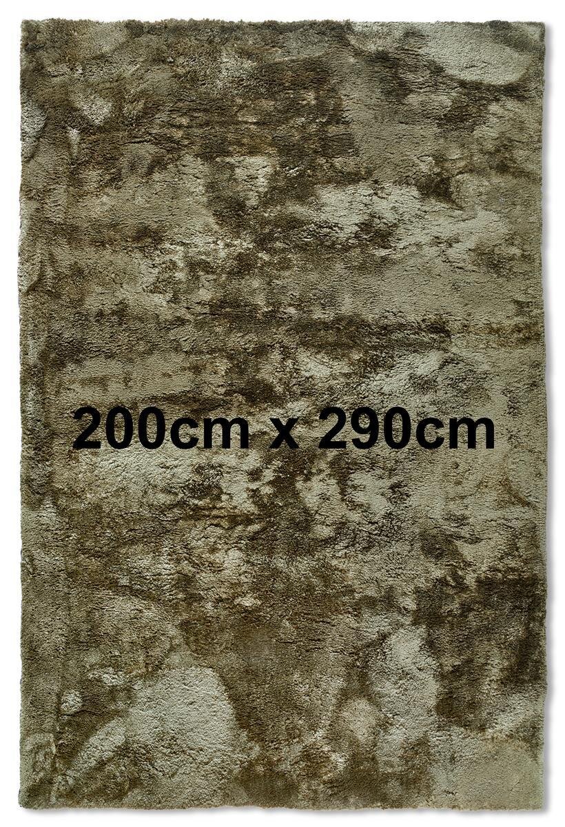 Elle Decoration Cosy Hochflor Teppich Calida Dschungelgrün 200cm x 290cm