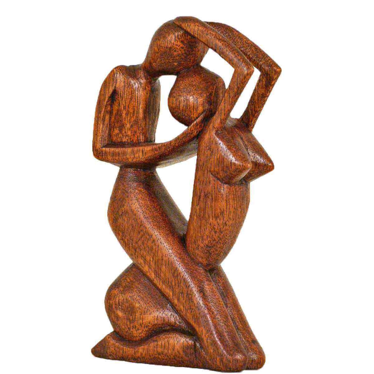 Holz Figur Skulptur Abstrakt Holzfigur Statue Afrika Asia Handarbeit Deko Leidenschaft