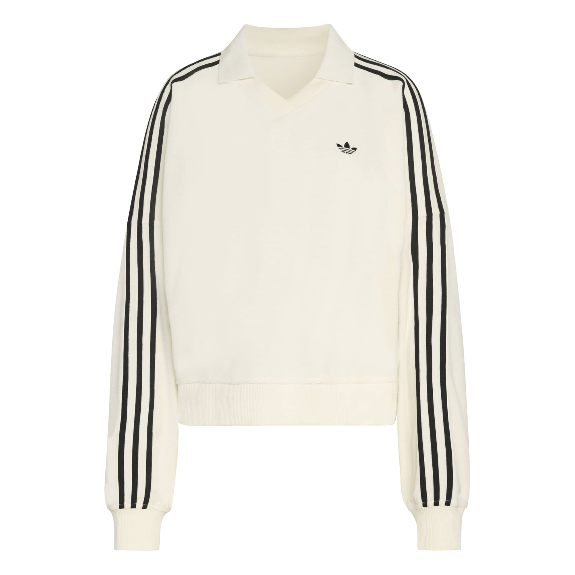 adidas Originals Terry Towel V Neck Longsleeve Polo