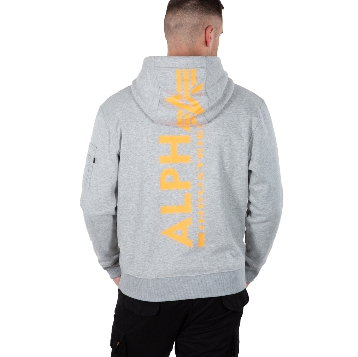 Alpha Industruries Back Print Hoodie Neon Print