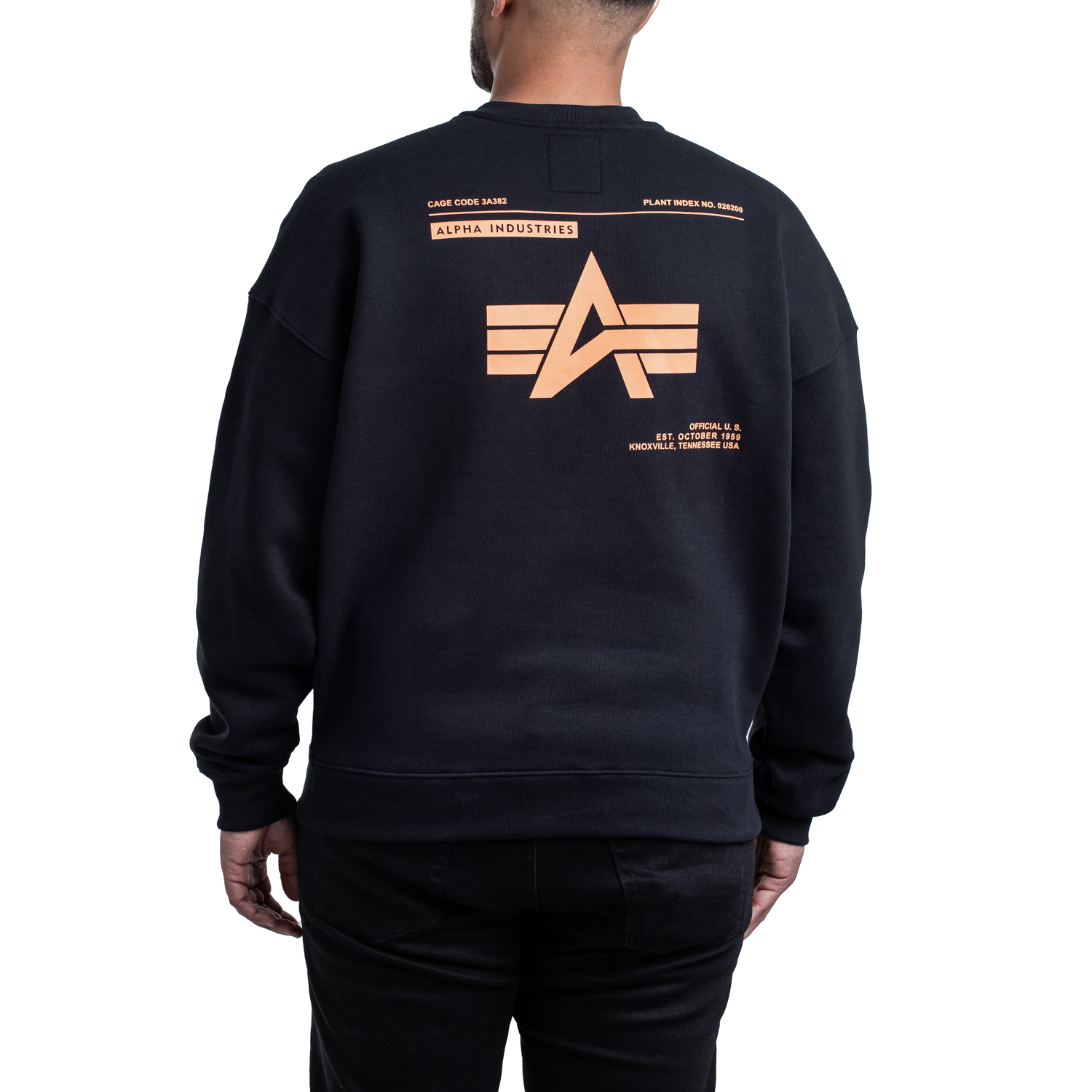 Alpha Industries Logo Backprint Crew