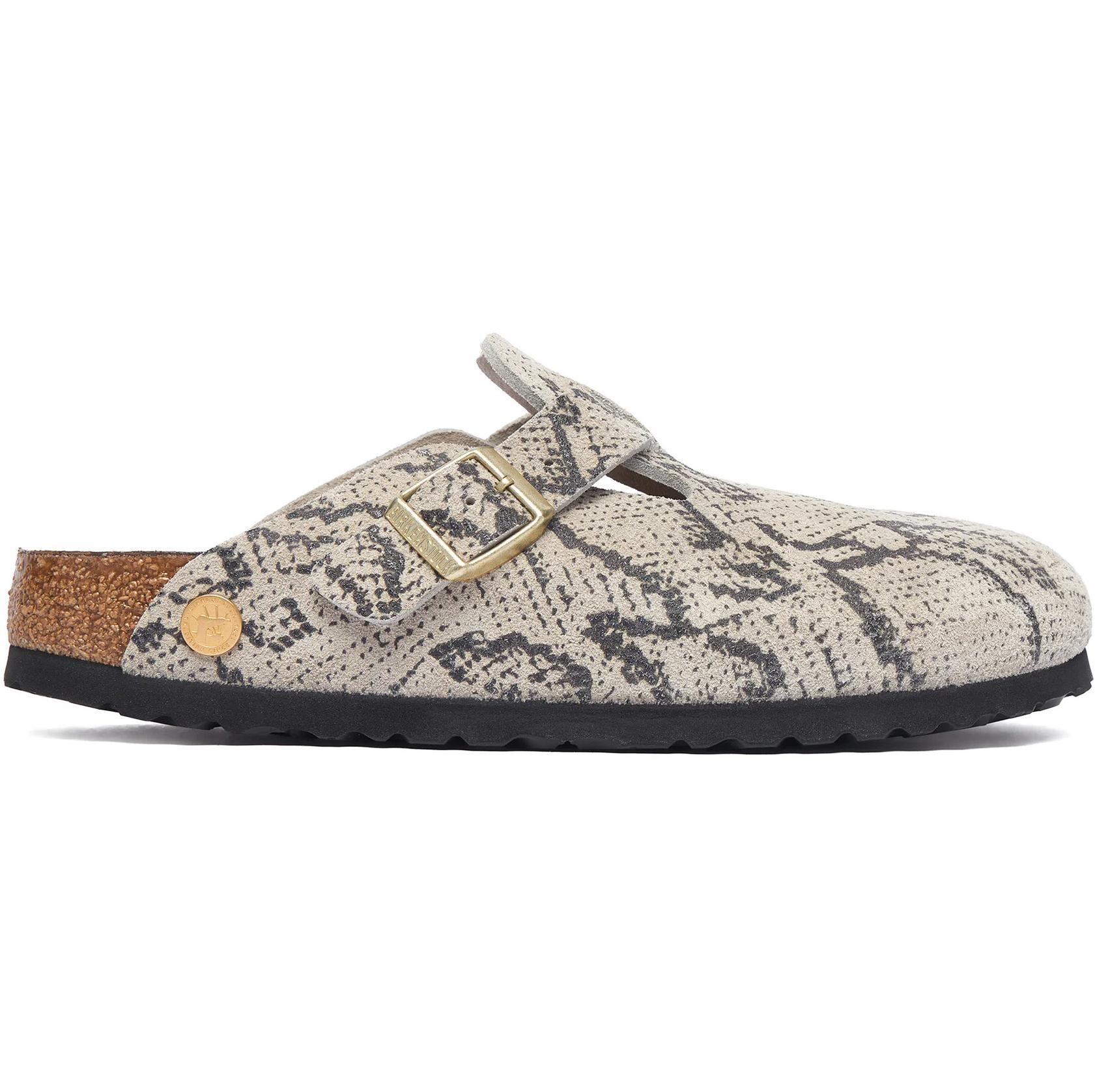 Birkenstock Boston Rivet Logo Suede