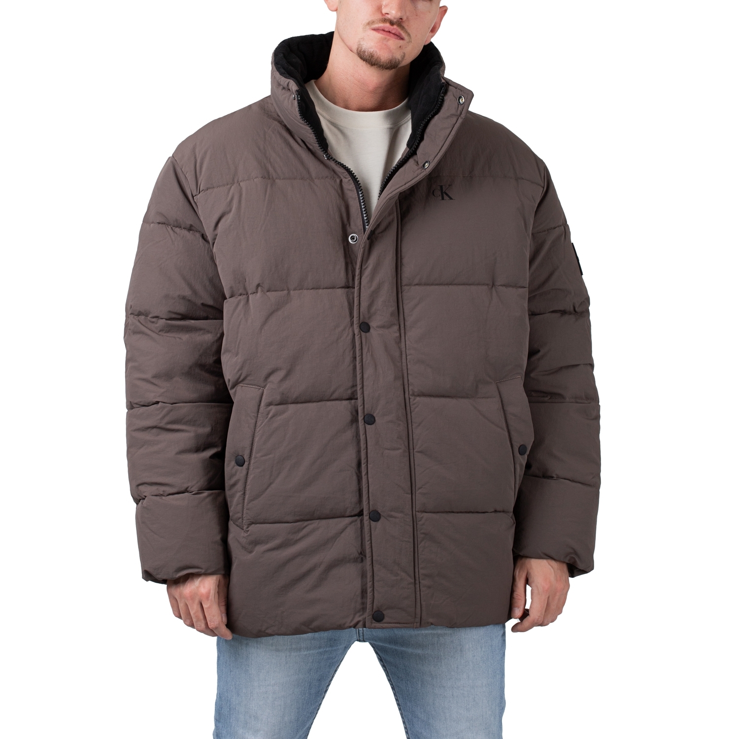 Calvin Klein Badge Oversized Puffer Jacket