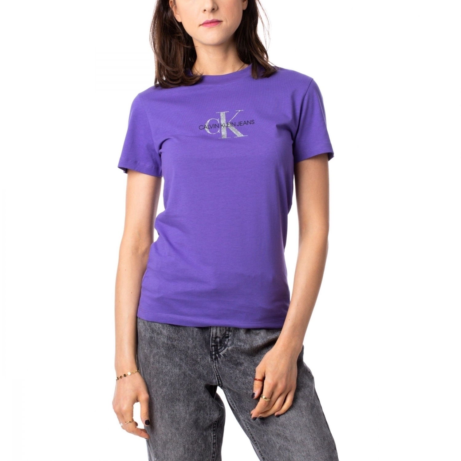 Calvin Klein Glitter Monogram Tee