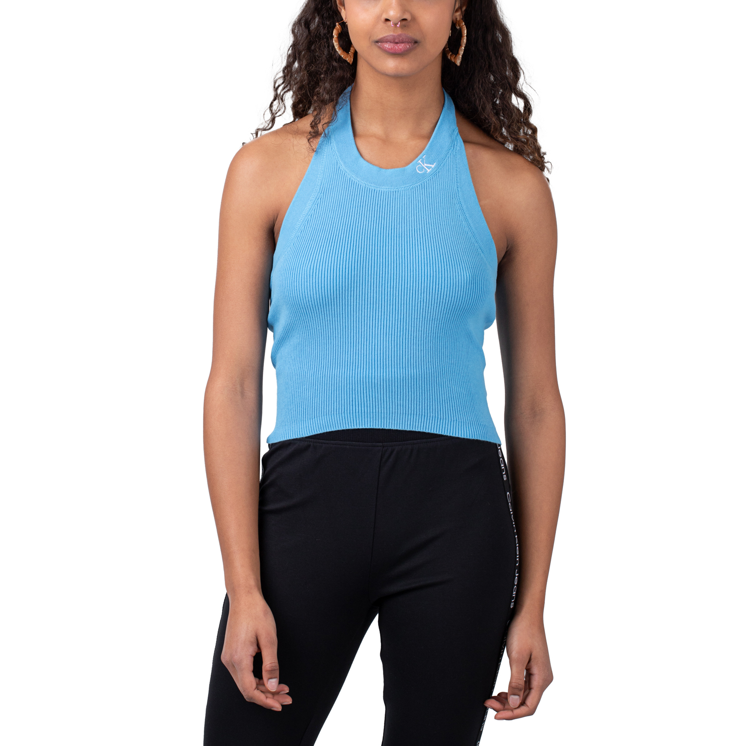 Calvin Klein Halterneck Knitted Top