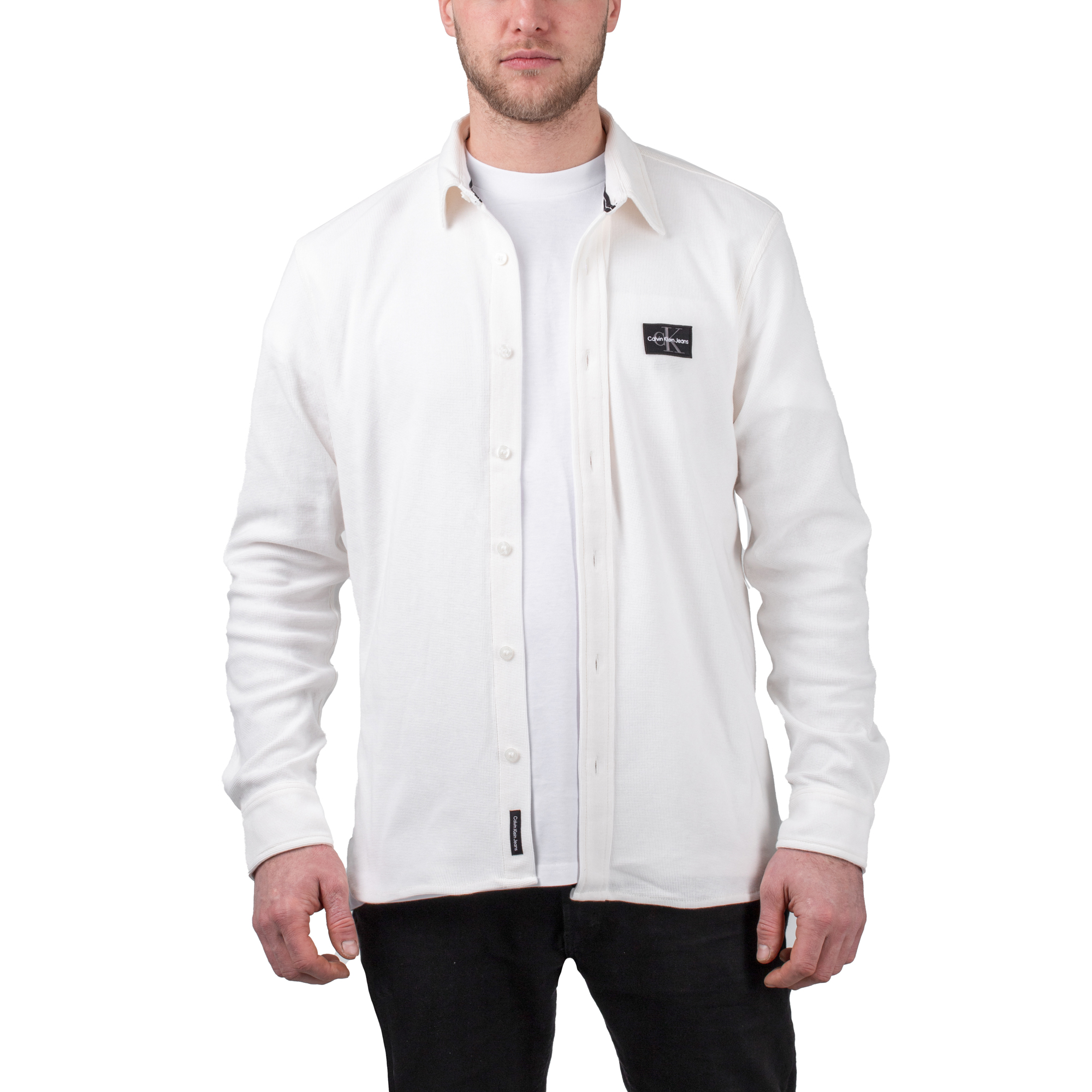 Calvin Klein Micro Waffle Textured Overshirt